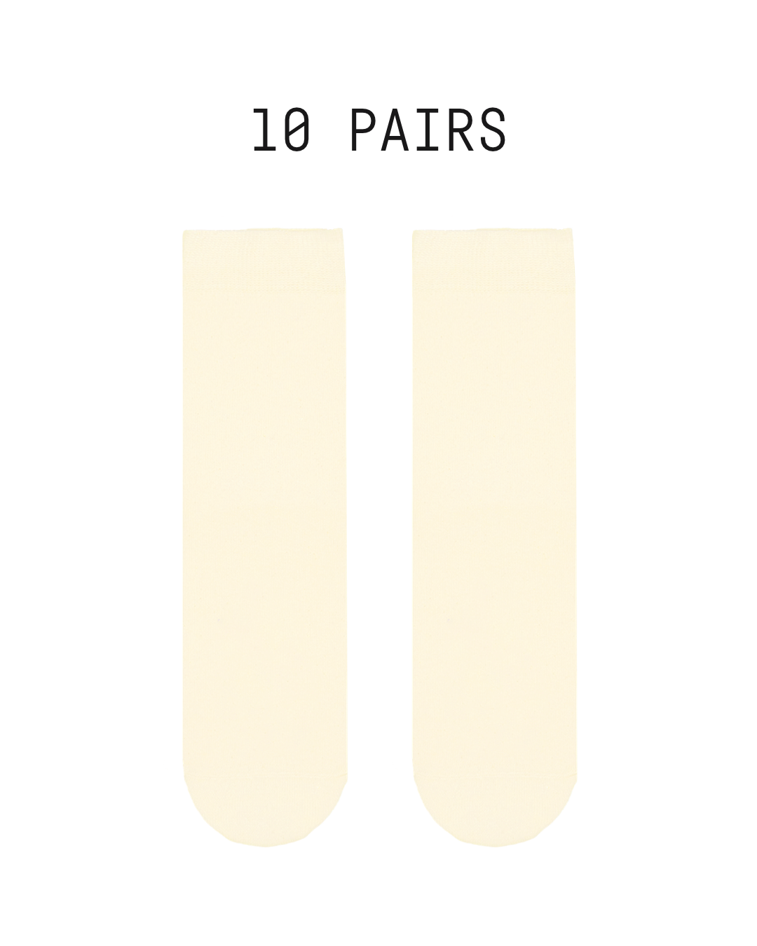 Sukkasetti 10 paria 36-40 Ecru