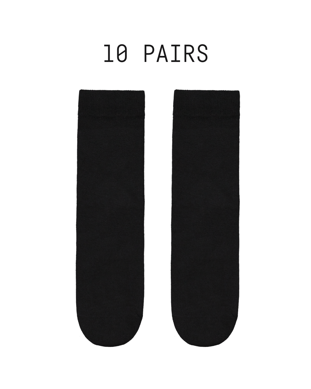 Sukkasetti 10 paria 36-40 Musta