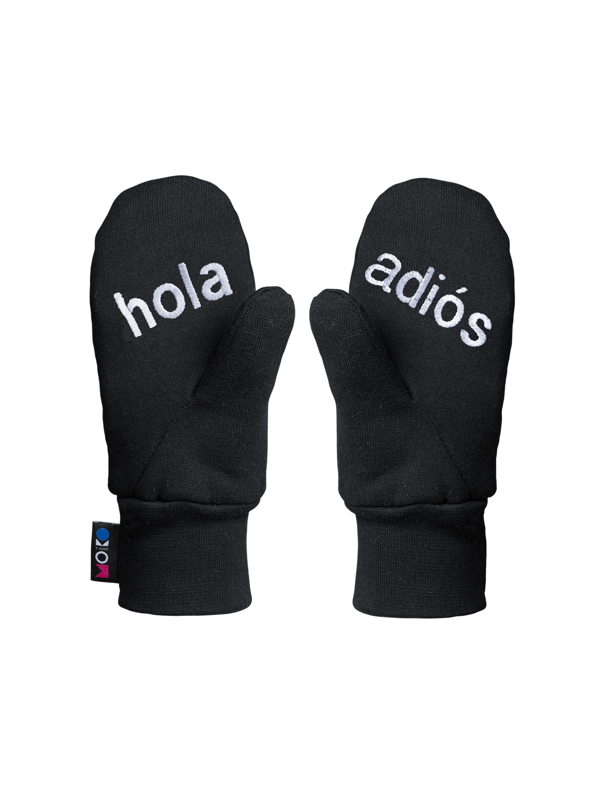 Hola-Adios lasten moikkauslapaset Musta